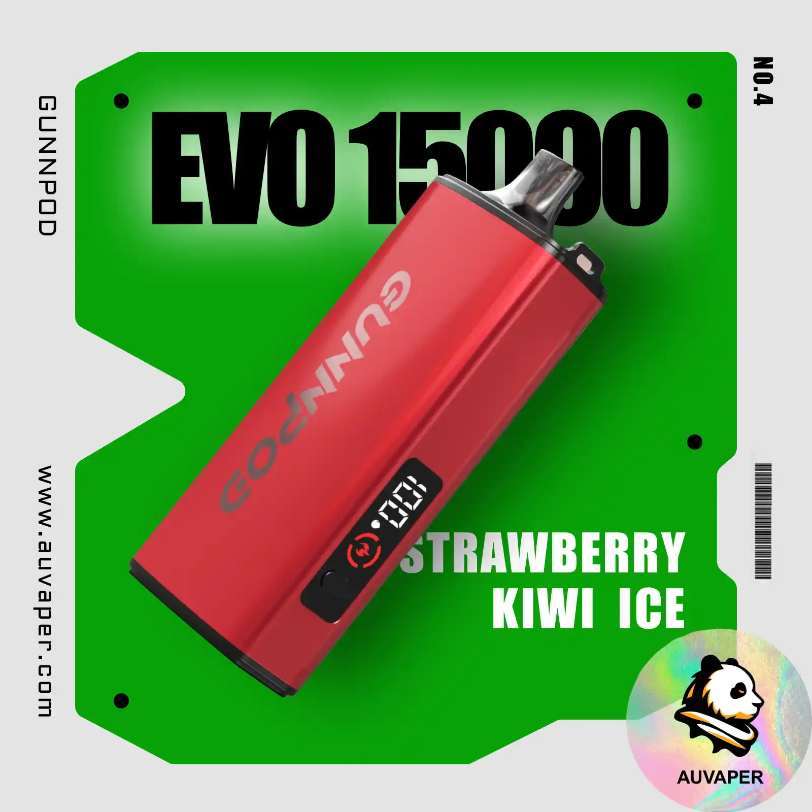 Strawberry Kiwi Ice Gunnpod Evo-AUVAPER